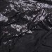 Ткань Пайеточная на трикотаже (черный)
